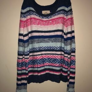 Hollister Multi Colored Bright Knitted Sweater